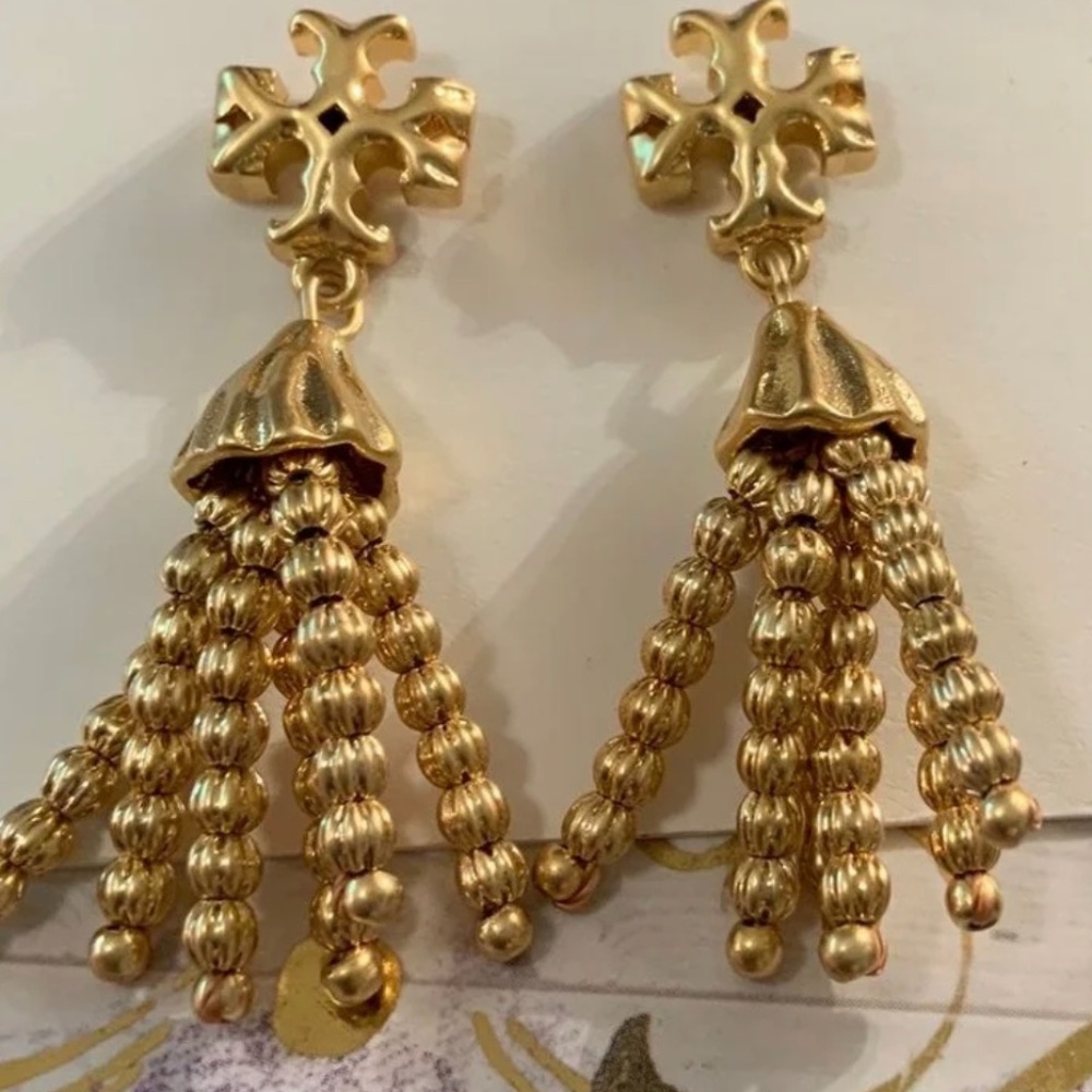 Tory burch smaller tassel earrings - Picture 2 of 7